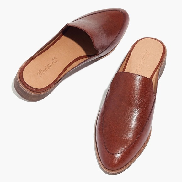 Madewell Brown Leather Flats with Classic Design - Picture 10 of 13